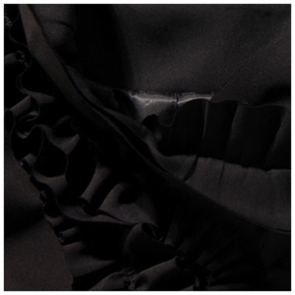 🎁 The COLYNA Black Ruffle Jacket Top - Picture 5 of 6